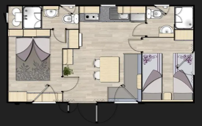 Mobile Home Pine Adria Soline Biograd Na Moru Campsite